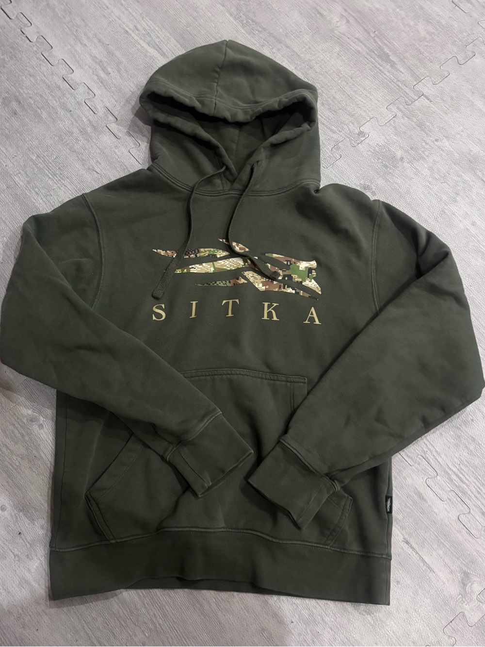 Men's Sitka Hooded Pullover Sweatshirt - Olive Green